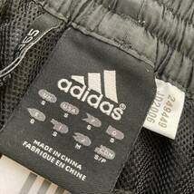 adidas ナイロンパンツ ボトムス アディダス ユニセックス パンツ ズボン 三本線 黒ズボン Mサイズ_画像4