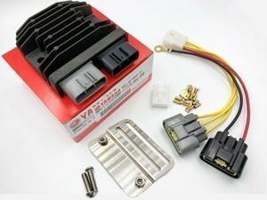 YO-906 【ヤマハ 新電元 MOSFET レギュレーター 本体 / ステー / 4P変換ハーネス】 送料込 正規品 レギュレター 検索用) マジェスティ125