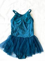 新品 チャコット バレエ BALLET★14,300円 豪華なスワロ付きロマンチックレオタード 120 2206b12K10 Chacott_画像1