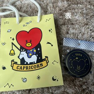 BT21 TATA 手提げ紙袋　缶バッジ