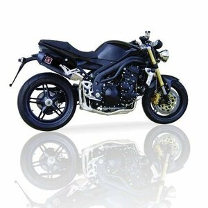 IXIL(イクシル) TRIUMPH ST1050 SPEED TRIPLE '05-'06(515NJ)'07-'10 XOVS オーバル 左右2本出し スリップオン マフラー【送料800円】