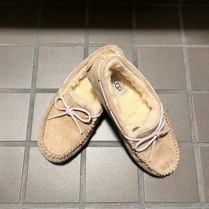 UGG モカシン スリッポン アグ靴 シューズ25cm ボア ムートンシューズ