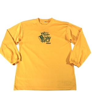 B.ball メンズ 長袖 トレーニング Tシャツ バスケットボール ウェア 黄 緑 XL 美品 送料185円
