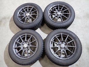 QR3298【送料無料185/60R15】OZレーシング MSW ワーゲン ポロなどに 中古スタッドレスセット ●15×6J 100/5H ET38●