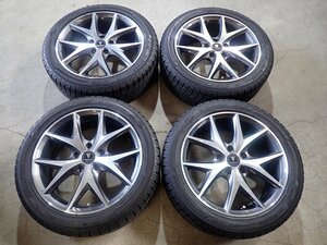 QR3719【送料無料205/50R17】モデリスタ ウイングダンサーⅢ ノア VOXY等 中古スタッドレス ★17×6.5J 114.3/5H ET47★