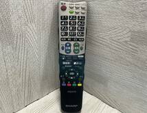 [中古]　SHARPシャープ　テレビリモコン　GB047WJSA　　　※動作確認済み_画像1