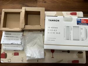 TAMRON タムロン　18-400mm F/3.5-6.3 Di II VC HLD (Model B028) [キヤノン用] 元箱 取説　マニュアル ケース　レンズありません