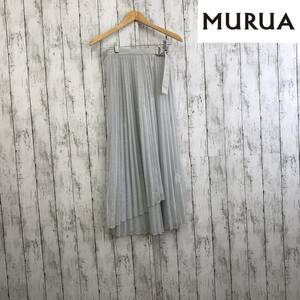 MURUA ムルーア スカート　シルバーホワイト　透け感あり　S8-427　USED