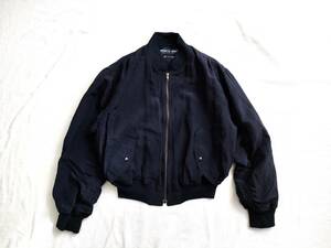 SPECIAL! Emporio Armani Archive 80s90s Bomber jacket blouson Short nylon navy MA1 Italy made Giorgio Jeans Vintage