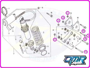 【新品】 ボルト＆ナット (リアサス リンク) NSR250R MC18 MC21