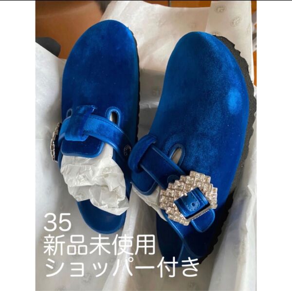 マノロブラニク x ビルケンストック コラボ 35 サボ