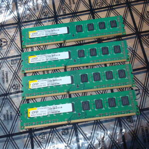 デスクトップPC用メモリ PC3-10600 CDF W3U1333Q-2G 2GBx4 4枚セット 完動品 送料無料