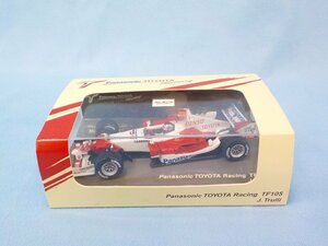 ミニカー 1/43 Panasonic TOYOTA RACING TF105 J.TRULLI-TOYOTA`S 1st PODIUM MALAYSIAN GP 2005