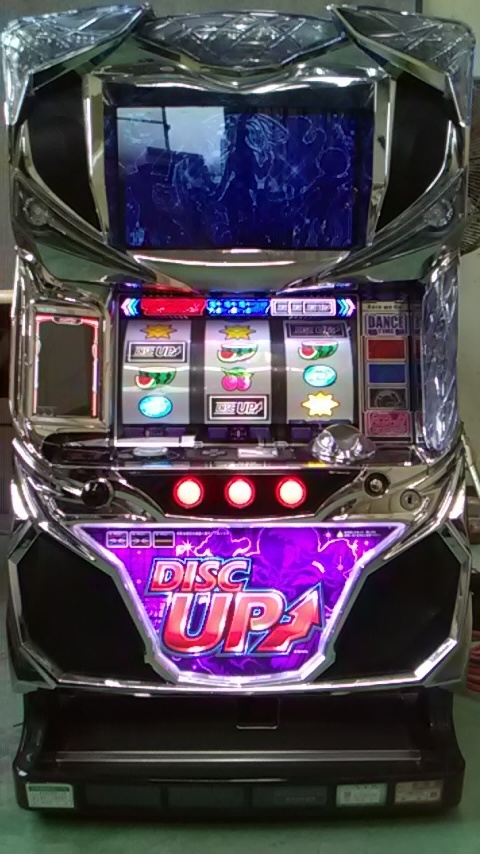 ディスクアップ パチスロ実機 スロット実機 DISC UP ブルーパネル 青-