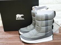 新品 定価16500円 24㎝ SOREL ソレル　OUT N ABOUT PUFFY MID アウトアンドアバウトパフィーミッド レディース スノーブーツ　防水_画像1