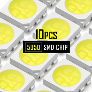 LEDチップ SMD 5050 アンバー 10個 打ち替え 打ち換え DIY 自作 エアコンパネル メーターパネル スイッチ