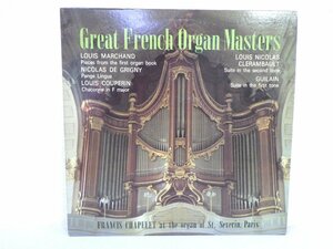 LP レコード Francis Chapelet フランシス シャペレ GREAT FRENCH ORGAN MASTERS 黄金期のフランス オルガン音楽 【 E- 】 D6962A