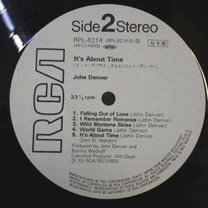 LP レコード 帯 見本盤 John Denver ジョン デンバー Its About Time イッツ アバウト タイム 【 E+ 】 D7805Aの画像4