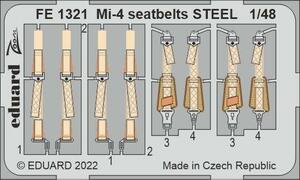 エデュアルド ズーム1/48 FE1321 Mil Mi-4 seatbelts for Trumpeter kits