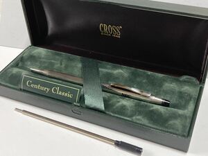 【美品】CROSS 3002 クロス 旧ロゴ クラシックセンチュリー スターリングシルバー ボールペン 互換リフィル付き