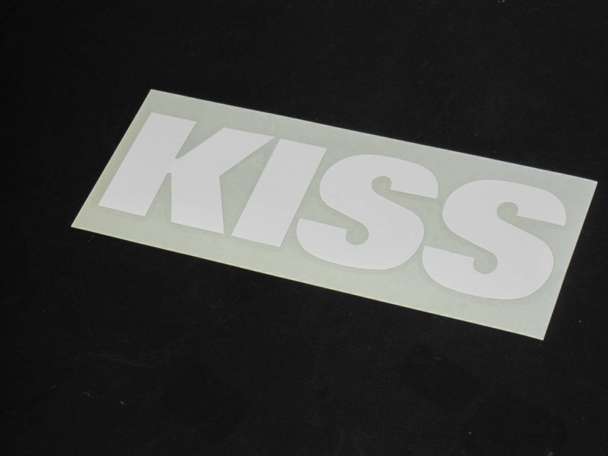 ☆★当時物キジマ★ＫＩＳＳ【１６０ミリX５０ミリ白】 KISS RACING T