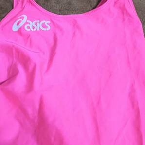 【入手不可】旧ロゴ アシックス asics 競泳水着 女子 ALS85T ハイドロCD ピンク L サイズ 未使用の画像2