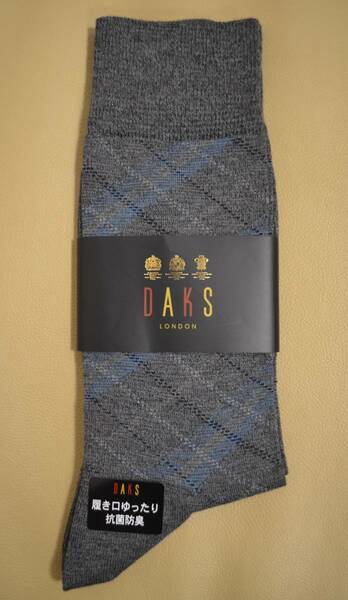 新品　未使用　タグ付き　 男性　DAKS　LONDON 　 ダックス　ロンドン　　綿混ソックス　　日本製　送料無料