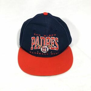 ■ 子供用 台湾製 ビンテージ MLB San Diego Padres 2トーン スナップバック ベースボール キャップ 帽子 CAP 野球 パドレス つば裏緑 ■