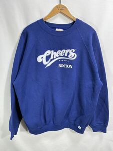 ■ 90s 90年代 USA製 ビンテージ DISCUS Cheers BOSTON プリント スウェット サイズXL 海外ドラマ バー Paramount チアーズ ボストン ■