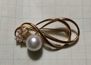  Mikimoto south . pearl White Butterfly pearl south . pearl brooch 