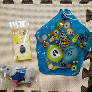 新品&中古品　ディズニー　ツムツム　Tsum Tsum　　　MS&AG ゾウ　チャーム　くまもんピンバッジ　熊本　象　ぞう　