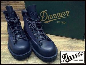 送無 新品 Danner ダナー D121033 FIELD EM-GTX GORE-TEX フィールド ゴアテックス トレッキング フルグレイン レザー ブーツ 紺 27.0cm ①