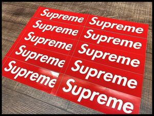 送料無料 G① 希少 未使用保管品 Supreme シュプリーム BOX LOGO ボックス ロゴ ステッカー 合計 10枚 セット まとめて ④