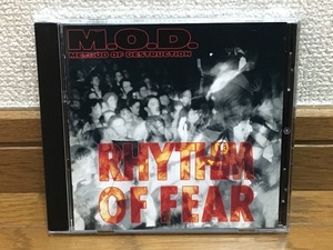 M.O.D. Method Of Destruction / Rhythm Of Fear ハードコア 傑作 国内盤(品番:PSCW-1153) 廃盤CD Stormtroopers of Death / S.O.D.