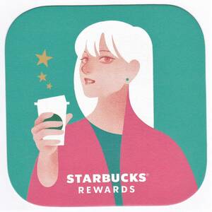 【新品】【非売品】STARBUCKS（スターバックス） REWARDS◆紙製 コースター (1)
