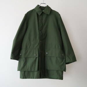  most small size inscription C36 1973's Sweden army M-59 cotton satin over coat shell DEADSTOCK/ Vintage .. goods Mod's Coat XXS