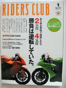 RIDERS CLUB ライダースクラブ　2009　1月　No417　ライダースクラブ実験室　遠回り　BMW　R1200RT　私の宝物