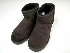 S2873：UGG australia アグ 靴/茶/24cm レディース ムートンブーツ ブーツ ボアブーツ