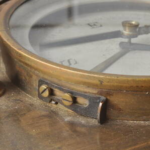 古い方位磁石 方位磁針 西洋アンティーク 真鍮製 測量器の画像7