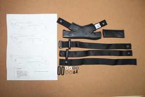 HGU-55/P HGU-68/P Inte gray tedo chin &neip strap kit L size black 