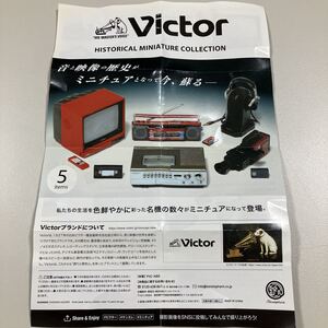 新品！ビクター　ミニチュア　ヘッドフォン＆マイク　VICTOR　HISTORICAL MINIATURE COLLECTION