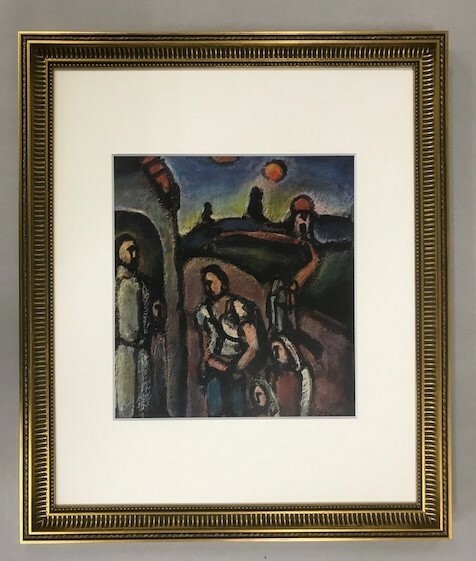 【特価】　≪　　ジョルジュ・ルオー　　≫　　エリオグラビュール【腐食銅版画】　 　VIEUX FAUBOURG 　　1947年 　　GEORGES ROUAULT