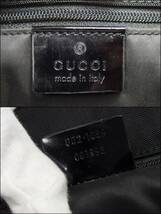 ☆【ハンドル破損あり】GUCCI ナイロン パテント レザー トートバッグ ショルダー≪002・1039 001998≫ブラック 黒 肩掛け 鞄 グッチ_画像8