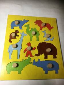  animal puzzle wooden 