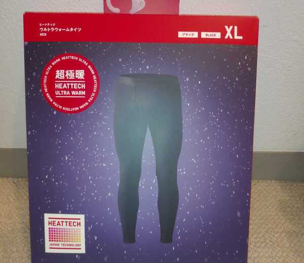 ④新品/箱なし発送で送料無料【UNIQLO/ユニクロ★ヒートテック ウルトラウォームタイツ/超極暖★ブラック/XLサイズ】2021年モデル