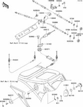 Kawasaki 900STX'01 OEM section (Cables) parts Used [K5050-03]_画像3