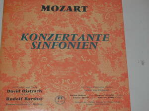 【LP1枚】モーツァルト:協奏交響曲K.364　オイストッラフ（Vn）バルシャイ（Va）指揮‥・他