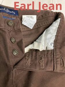  cheap unused 19,950 jpy * Earl Jean 24 -inch jeans dense brown Brown S size Earl Jean tag attaching new goods small size lady's woman 