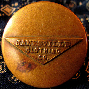 【チェンジボタン】Janesville Clothing Co. 1900年代 ビンテージ カバーオール用 古着 (ワークウェア オーバーオール レア 2