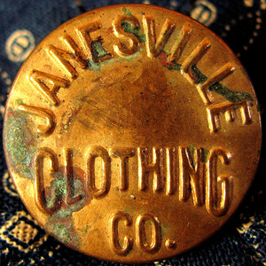 【チェンジボタン】JANESVILLE CLOTHING CO. 1920年代 ビンテージ カバーオール用 古着 (ワークウェア オーバーオール レア 